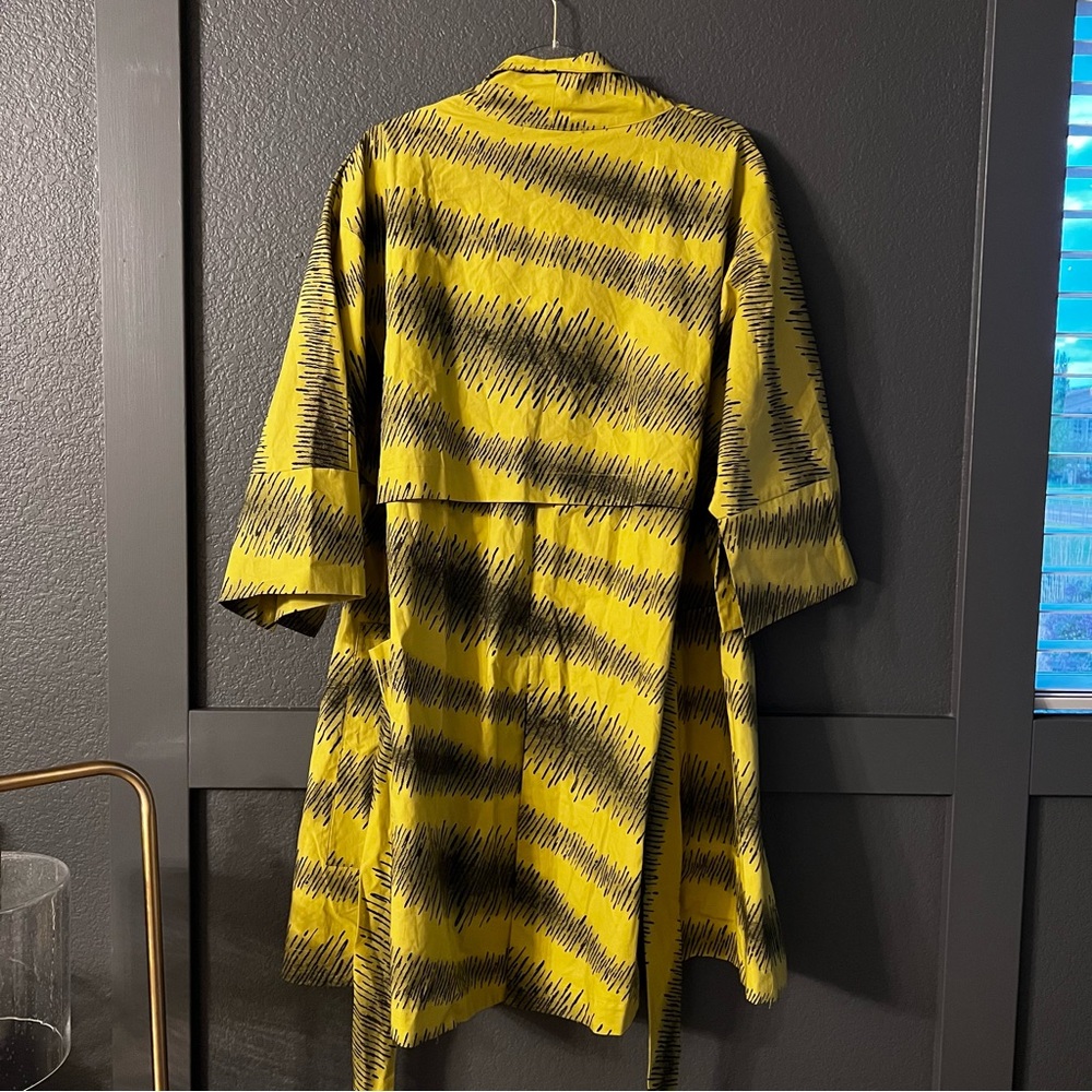 Matt Hildur cicada parka large yellow black kimono jacket - Picture 10 of 11